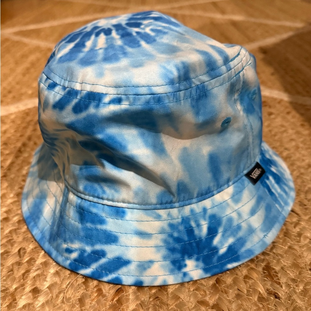 Vans Boys Kids Blue Tie-Dye Bucket Hat One Size NWOT